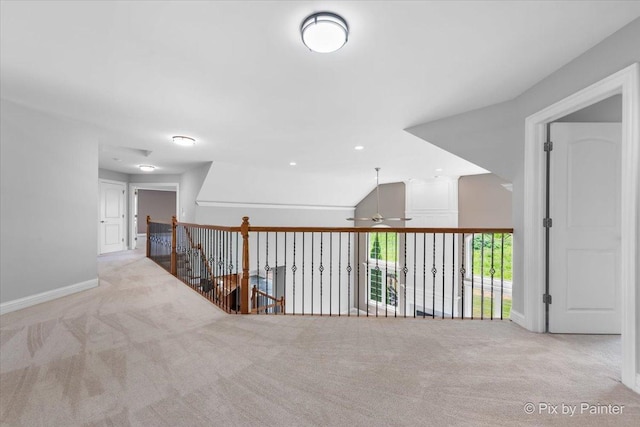2814 Hapner Way, Batavia, IL 60510 - hall with carpet and an upstairs landing