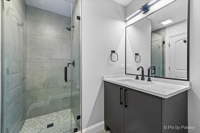 2814 Hapner Way, Batavia, IL 60510 - bathroom featuring a stall shower and vanity