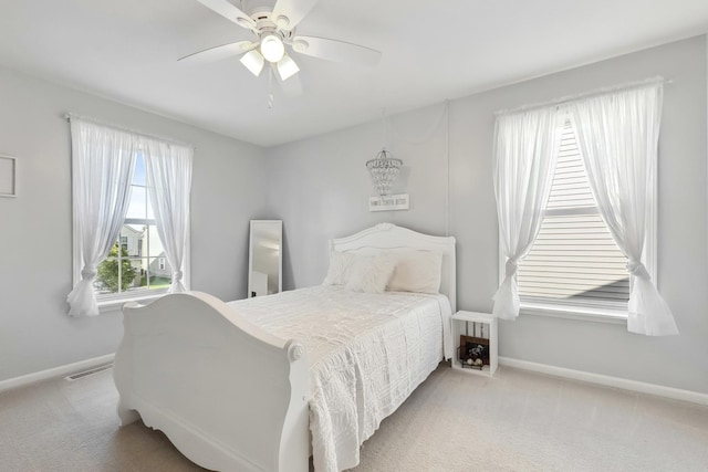 189 E Lark Ave, Cortland, IL 60112 - bedroom with carpet and a ceiling fan