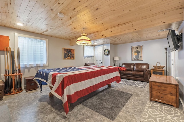 189 E Lark Ave, Cortland, IL 60112 - bedroom with carpet and wood ceiling