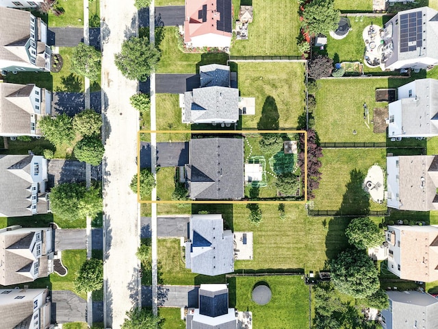 189 E Lark Ave, Cortland, IL 60112 - aerial view of residential area with property parcel outlined