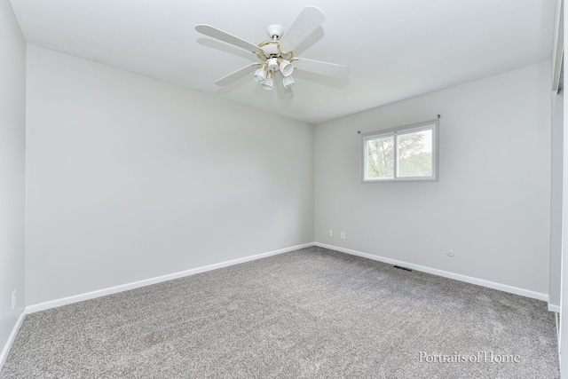 450 E Briarcliff Rd, Bolingbrook, IL 60440 - empty room with carpet floors and ceiling fan