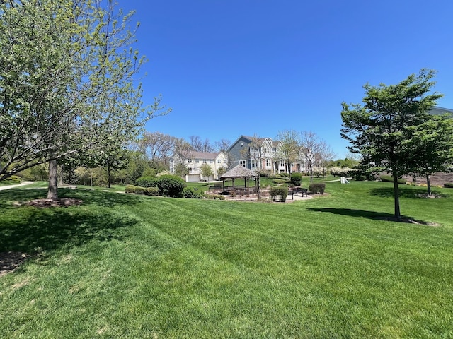 56 Veneto Ct, Streamwood, IL 60107 - view of green lawn featuring a gazebo