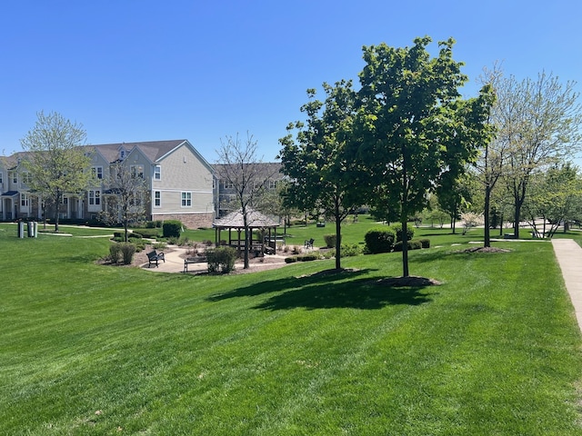 56 Veneto Ct, Streamwood, IL 60107 - view of community featuring a gazebo and a lawn