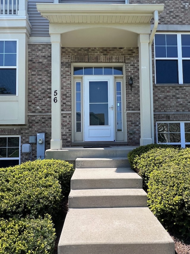 56 Veneto Ct, Streamwood, IL 60107 - view of exterior entry with brick siding