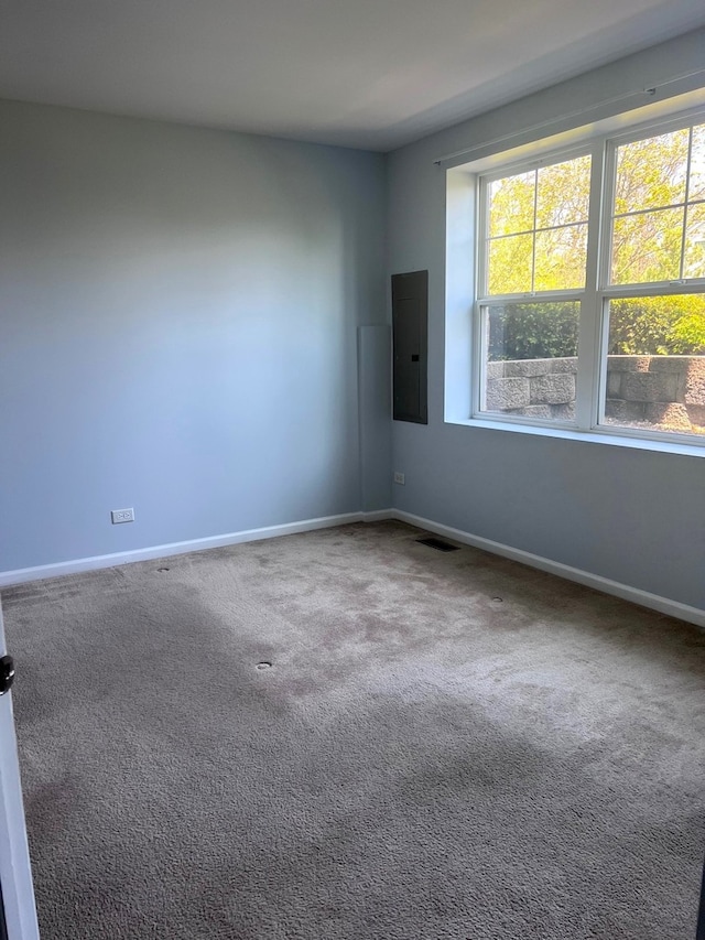 56 Veneto Ct, Streamwood, IL 60107 - carpeted empty room with electric panel and baseboards