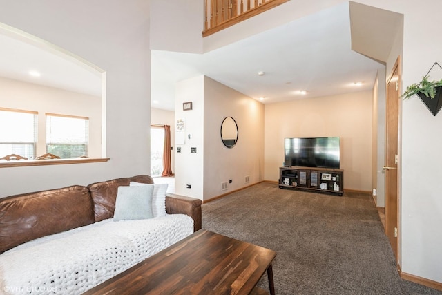 17660 S Gilbert Dr, Lockport, IL 60441 - living area featuring carpet flooring and recessed lighting
