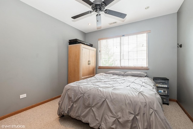 17660 S Gilbert Dr, Lockport, IL 60441 - bedroom with light colored carpet and ceiling fan