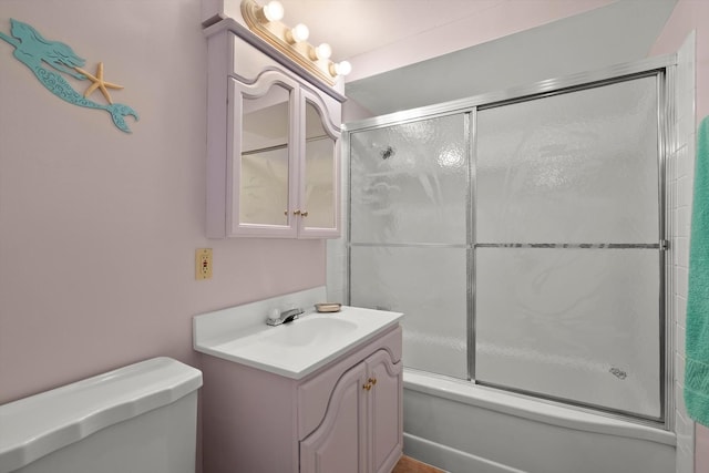 7306 W 115th St, Worth, IL 60482 - bathroom featuring combined bath / shower with glass door and vanity