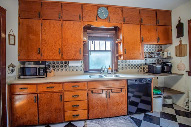524 E 13th St, Lockport, IL 60441 - kitchen featuring dishwasher, stainless steel microwave, light countertops, and backsplash