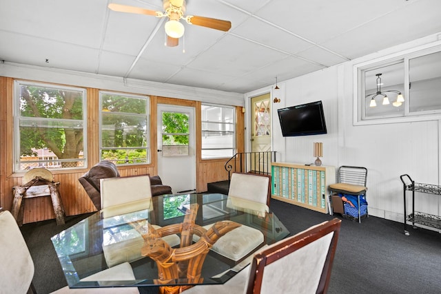3717 W High St, Mchenry, IL 60050 - sunroom with a drop ceiling and carpet flooring