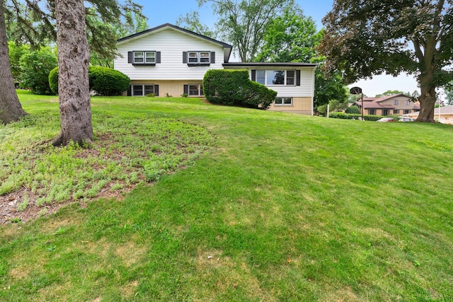 3717 W High St, Mchenry, IL 60050 - view of front of home with a front lawn and brick siding