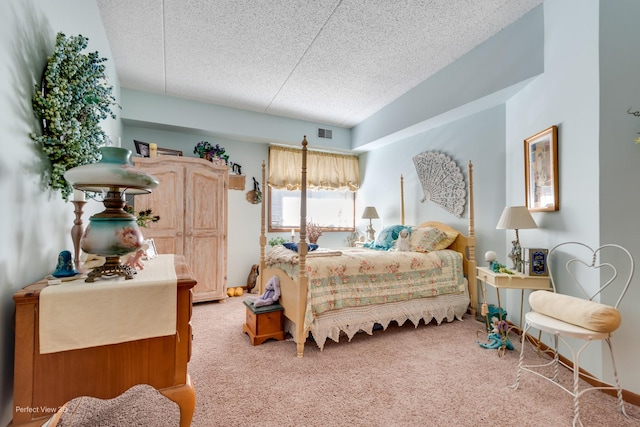1503 Woodbridge Rd Unit 3E, Joliet, IL 60436 - carpeted bedroom featuring a textured ceiling