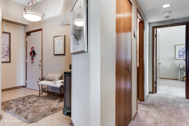 1503 Woodbridge Rd Unit 3E, Joliet, IL 60436 - hallway featuring carpet floors and recessed lighting