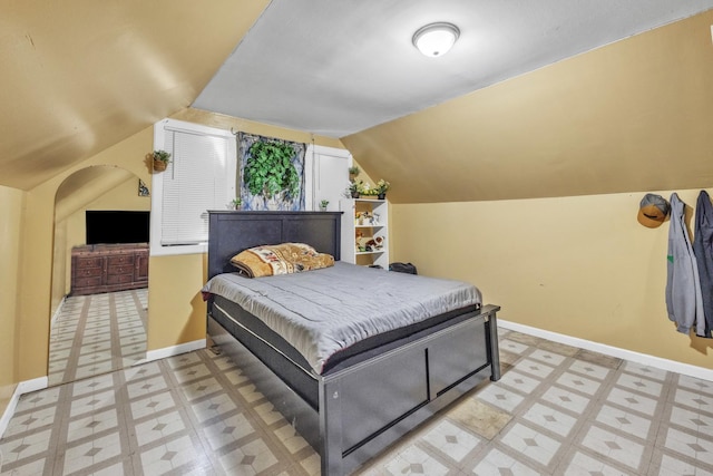 3031 S Central Park Ave, Chicago, IL 60623 - bedroom featuring light floors and vaulted ceiling