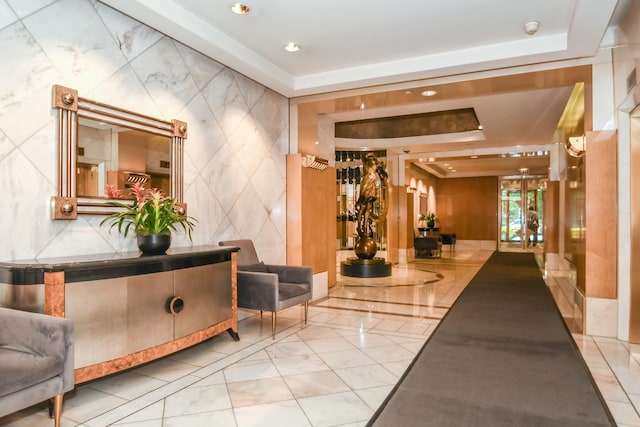 111 E Chestnut St Unit 4400J, Chicago, IL 60611 - building lobby featuring recessed lighting