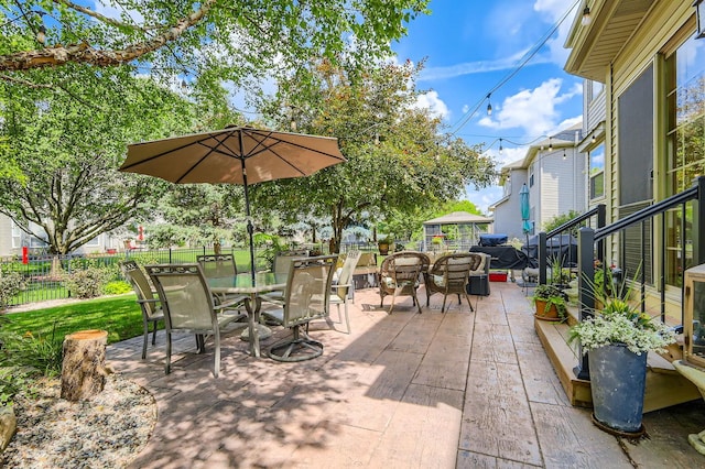 12740 Hawks Bill Ln, Plainfield, IL 60585 - view of patio / terrace with outdoor dining space