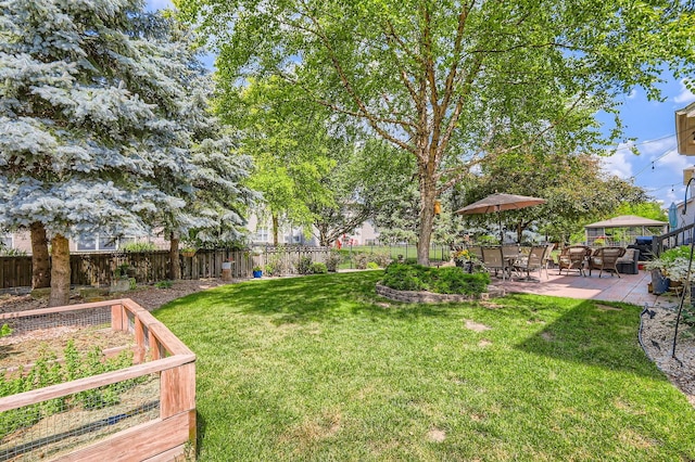 12740 Hawks Bill Ln, Plainfield, IL 60585 - fenced backyard featuring a patio