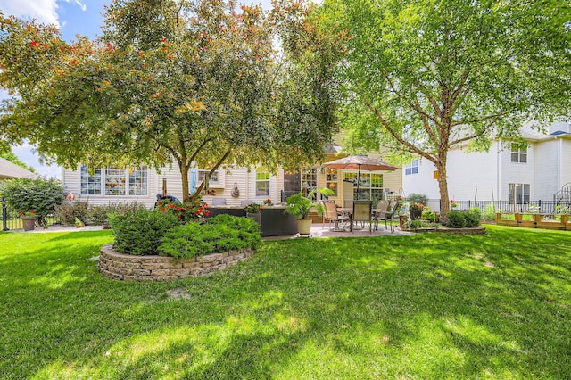 12740 Hawks Bill Ln, Plainfield, IL 60585 - view of yard with a patio