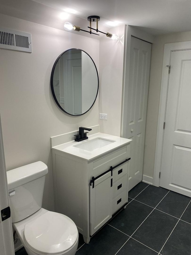909 N Waiola Ave, La Grange Park, IL 60526 - bathroom with vanity and tile patterned floors