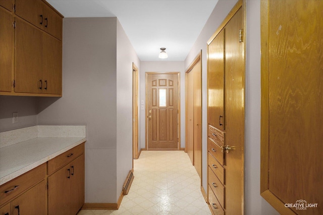 15418 S Pratt Ln, Plainfield, IL 60544 - hall featuring light flooring and baseboards