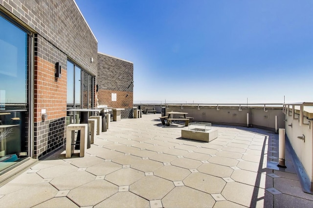 3660 N Lake Shore Dr Unit 3304, Chicago, IL 60613 - view of patio / terrace featuring a fire pit