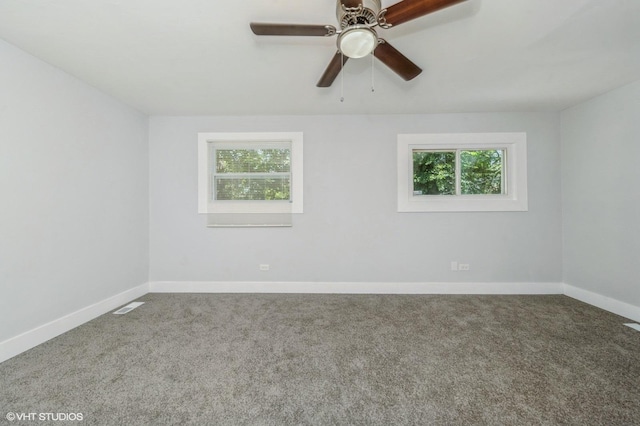6545 S Hamilton Ave, Chicago, IL 60636 - empty room with carpet flooring and ceiling fan