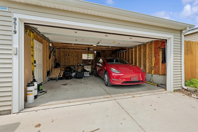 9519 Kolmar Ave, Skokie, IL 60076 - garage featuring driveway