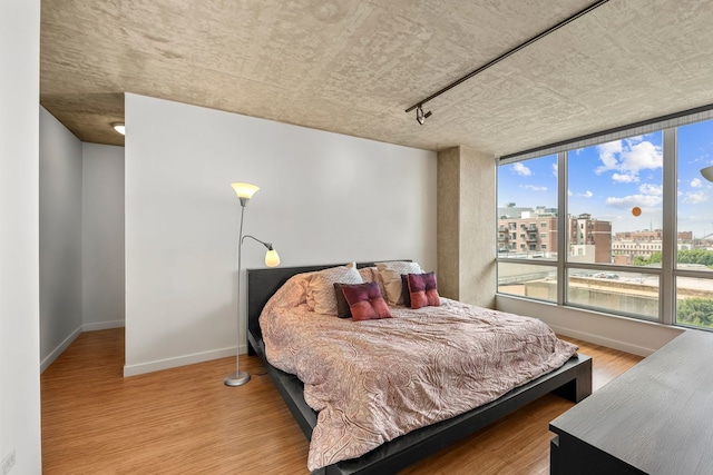 1845 S Michigan Ave Unit 701, Chicago, IL 60616 - bedroom featuring wood finished floors and a city view