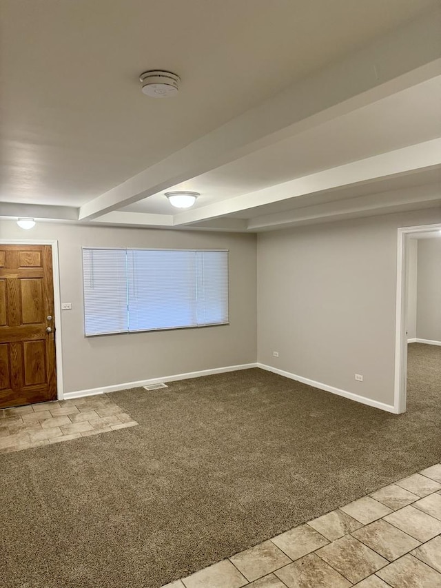 5125 W 101st St, Oak Lawn, IL 60453 - basement with carpet flooring and baseboards