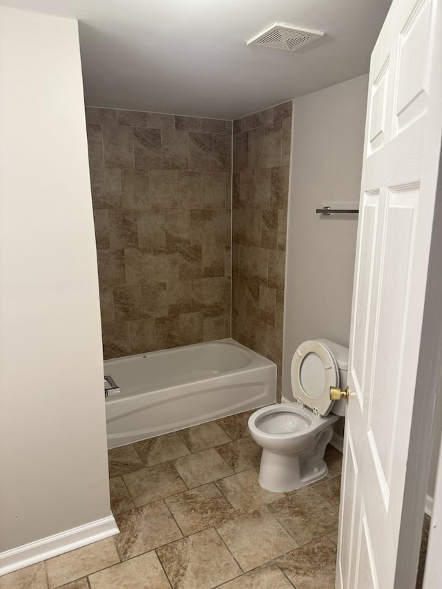5125 W 101st St, Oak Lawn, IL 60453 - bathroom featuring toilet and shower / bathtub combination
