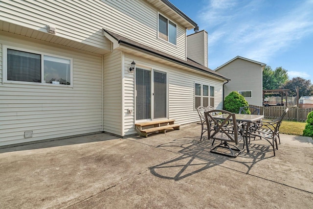 26226 W Tallgrass Trl, Channahon, IL 60410 - view of patio / terrace with entry steps and outdoor dining area