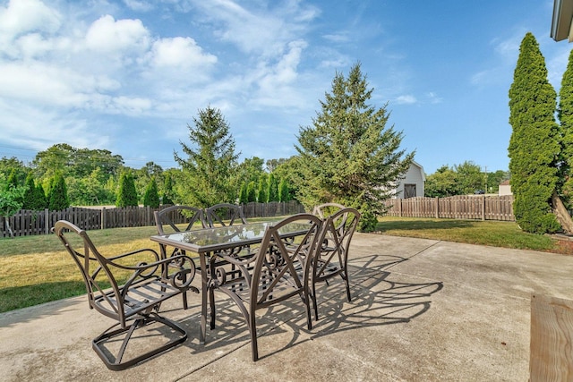 26226 W Tallgrass Trl, Channahon, IL 60410 - fenced backyard with outdoor dining space and a patio