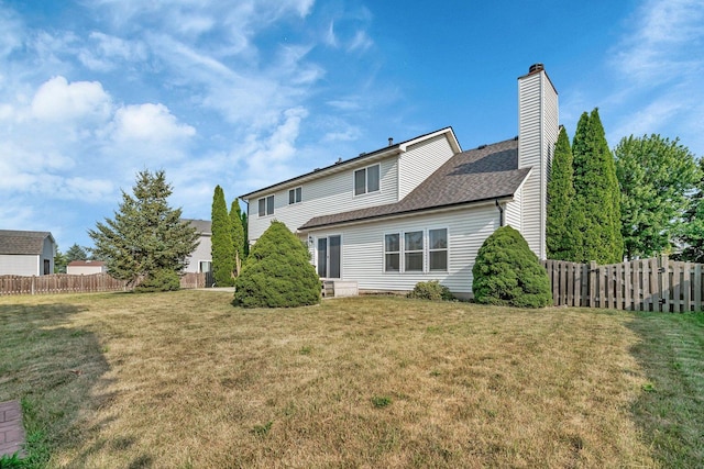 26226 W Tallgrass Trl, Channahon, IL 60410 - rear view of house with a chimney
