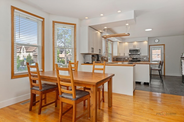 2800 Auxplaines Ave, River Grove, IL 60171 - dining area with healthy amount of natural light, recessed lighting, and wood finished floors