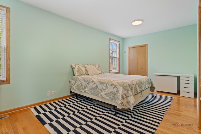 2800 Auxplaines Ave, River Grove, IL 60171 - bedroom with light wood-style floors and baseboards