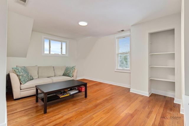 2800 Auxplaines Ave, River Grove, IL 60171 - living room featuring light wood-style floors, healthy amount of natural light, and built in features