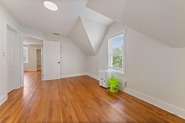2800 Auxplaines Ave, River Grove, IL 60171 - bonus room featuring light wood-type flooring, healthy amount of natural light, and vaulted ceiling