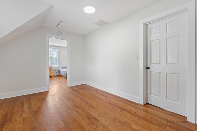 2800 Auxplaines Ave, River Grove, IL 60171 - bonus room featuring attic access, light wood-type flooring, and lofted ceiling