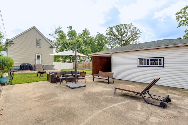 2800 Auxplaines Ave, River Grove, IL 60171 - view of patio / terrace featuring an outdoor living space and area for grilling