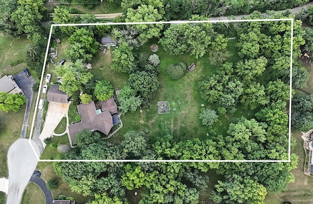 1108 Plaza Dr, New Lenox, IL 60451 - aerial view of property's location with property parcel outlined