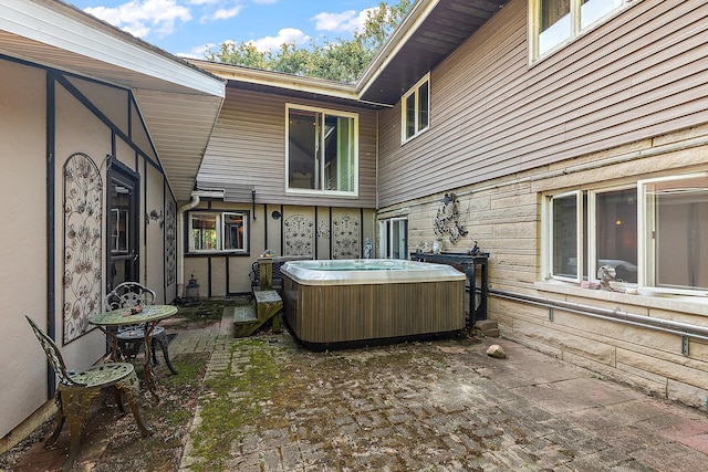 1108 Plaza Dr, New Lenox, IL 60451 - view of patio with a hot tub