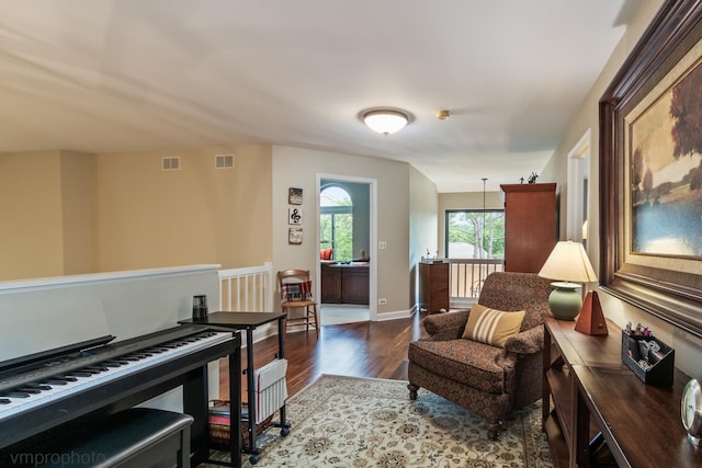 285 N Bay Ct, Lake Barrington, IL 60010 - sitting room with wood finished floors and an upstairs landing
