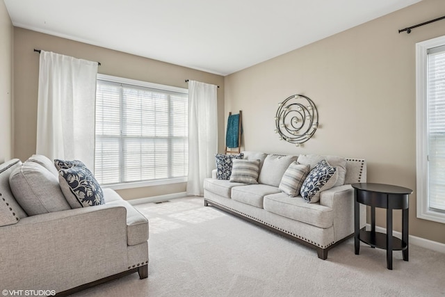 1755 Goldsboro Ln, Crystal Lake, IL 60014 - living room with baseboards and carpet
