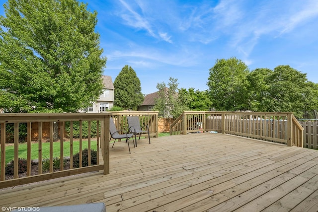 1755 Goldsboro Ln, Crystal Lake, IL 60014 - view of wooden terrace