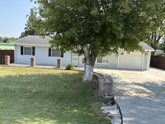 11071 E Fisher Rd, Rochelle, IL 60168 - view of front of home featuring concrete driveway and a garage