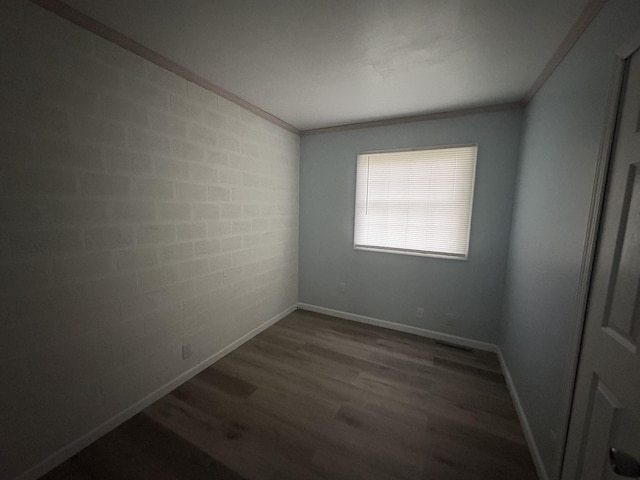 11071 E Fisher Rd, Rochelle, IL 60168 - unfurnished room with ornamental molding and wood finished floors