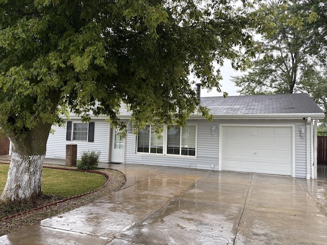 11071 E Fisher Rd, Rochelle, IL 60168 - view of front of home with a garage and driveway