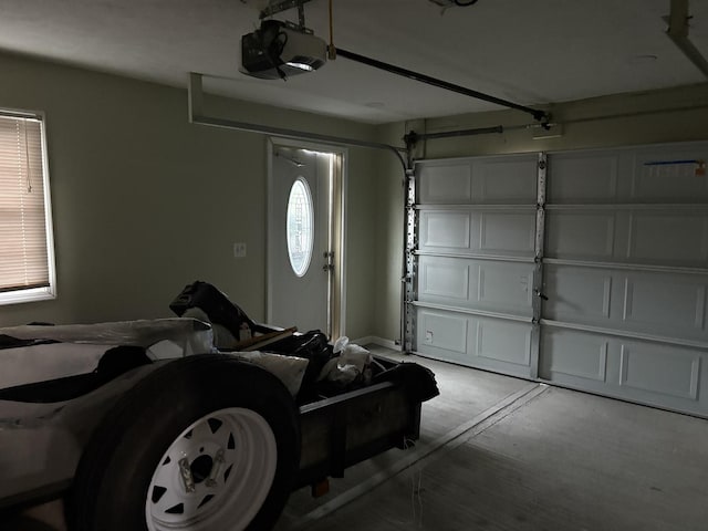 11071 E Fisher Rd, Rochelle, IL 60168 - garage featuring a garage door opener