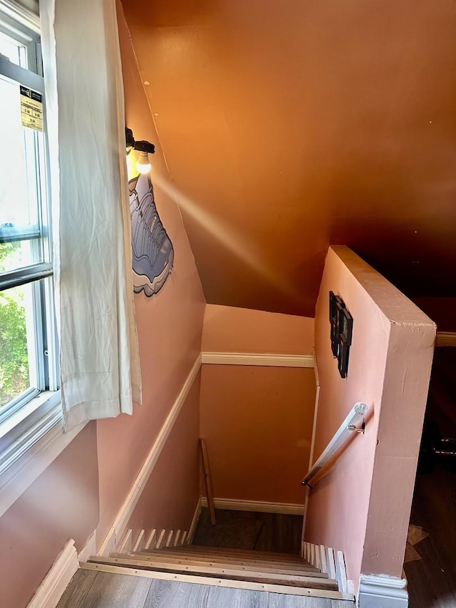 5424 S Winchester Ave, Chicago, IL 60609 - stairway with wood finished floors